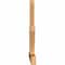Ekena Millwork Saratoga Timber Gable Bracket, Western Red Cedar, 96"W x 48"H x 3 1/2"D x 5 1/2"F, 12/12 Pitch GBW096X48X0406SAR00SWR - alternate 4